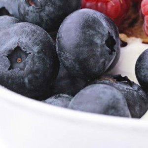 Organic yoghurt with fresh fruit